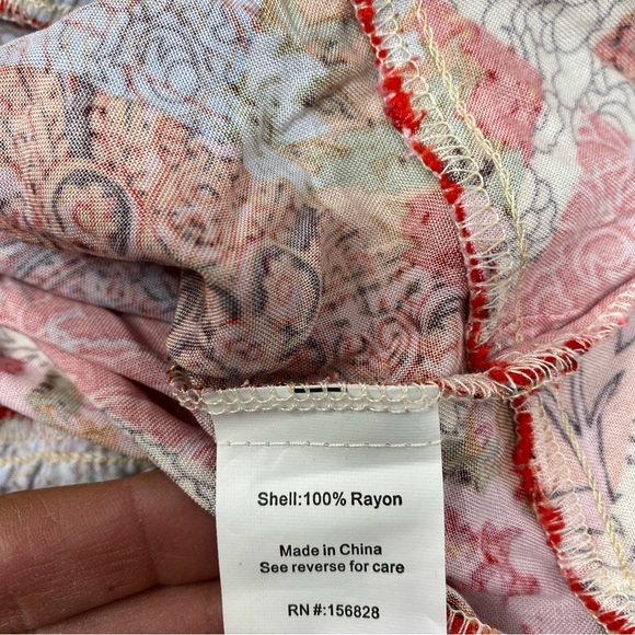 Une Ame Red Maxi Dress Medium - Picture 9 of 10